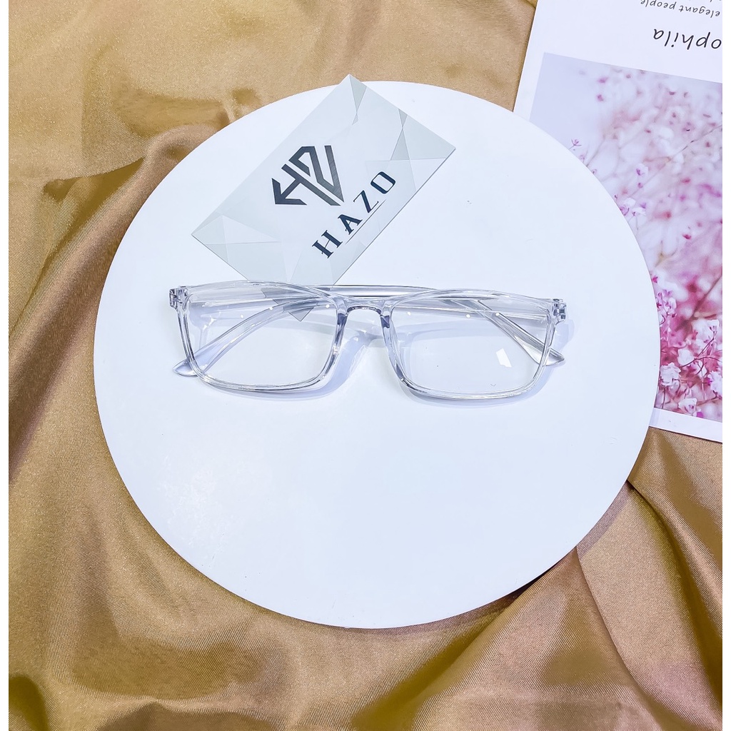 Mắt Kính Gọng Cận Dẻo Form Vuông 6603 New Nhiều Màu Siêu Đẹp - Hazo