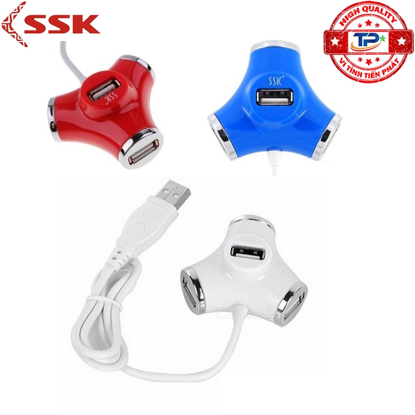 Hub USB 4 cổng chia USB 1 ra 4 SSK SHU012