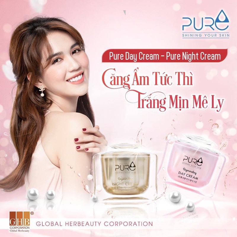 (Khuyến Mãi) BỘ ĐÔI NGÀY ĐÊM PURE LỘC NHUNG -MỘC QUA (tặng Chống Nắng PURE thảo mộc) Hàn Quốc