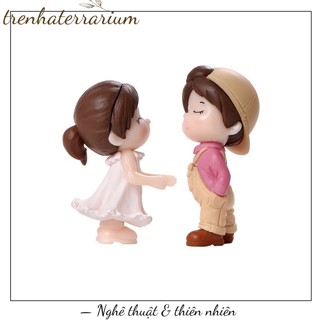 Tiểu cảnh cặp đôi khiêu vũ trang trí DIY, terrarium