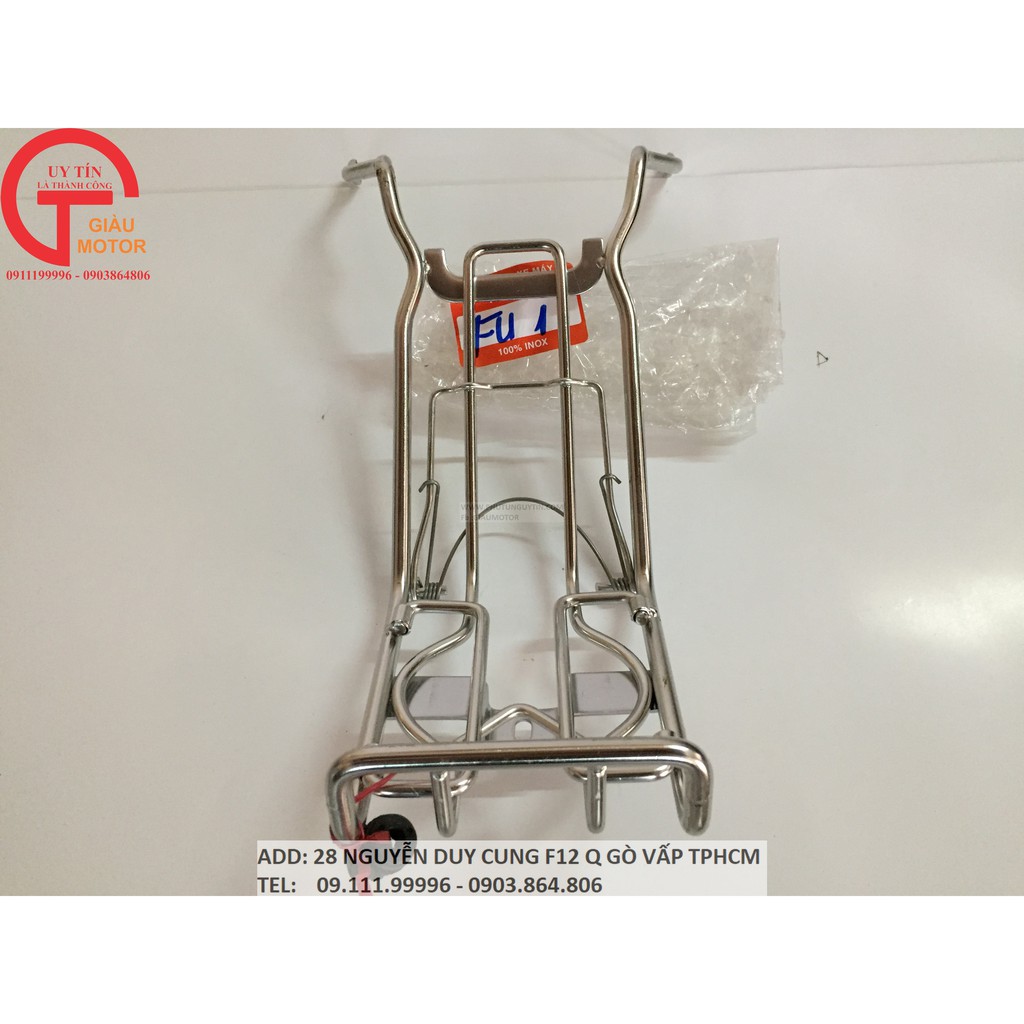 BA GA GIỮA INOX 10 LY XE CHO XE FUTURE I