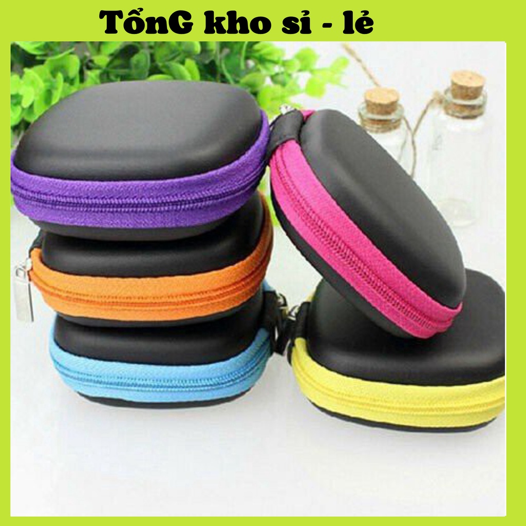 Hộp Đựng Tai Nghe , Túi Đựng Dây Cáp Sạc Điện Thoại, Hình Vuông 88215 TỔNG KHO SỈ 88