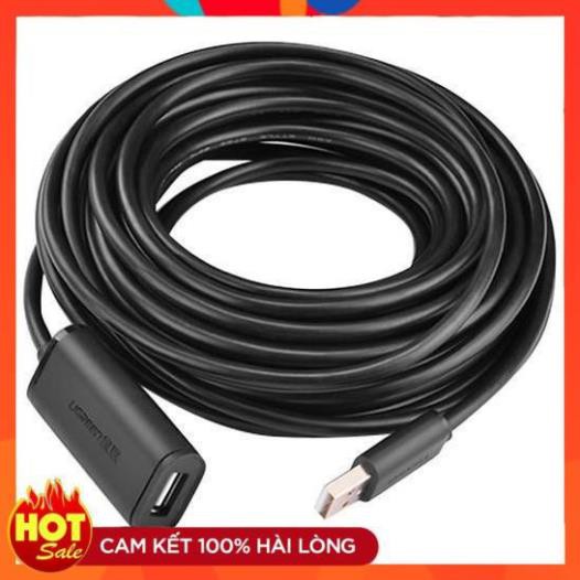 [Chính Hãng] Cáp USB nối dài 10m có chíp khuếch đại Ugreen 10321- hàng chính hãng