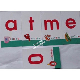 Bộ thẻ chữ và số cho bé