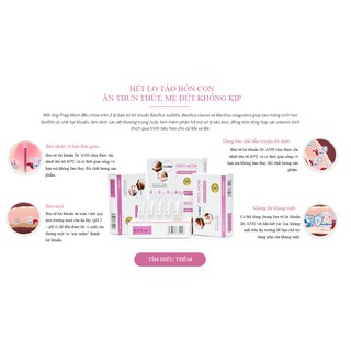 PREG MOM - Bào Tử Lợi Khuẩn Hỗ Trợ Trẻ Táo Bón , Biếng Ăn, Kém Hấp Thu , Tăng Đề Kháng Cho Bé ( Hộp 20 ống )