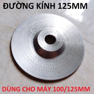 Đế trà nhám, đế dán giấy ráp nhôm, dùng cho máy 125mm, dùng cho thợ mộc, cơ khí