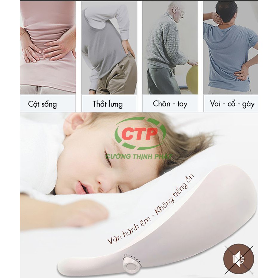 Máy massage cầm tay máy mát xa cầm tay 11 đầu hồng ngoại Luxurios loại tốt siêu bền