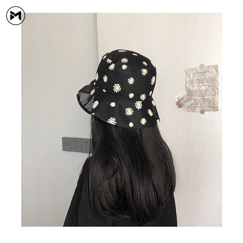 Nón Tai Bèo Phối Lưới Mỏng Thoáng Mát Xinh Xắn Cho Nữ