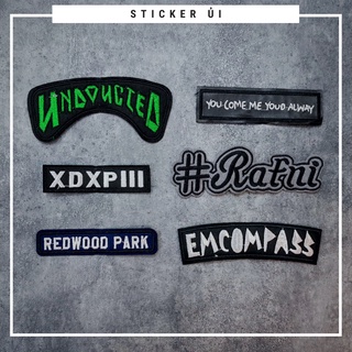 Sticker ủi quần áo cao cấp CÓ SẴN KEO ỦI dùng làm miếng vá Quần Áo,vá áo phao,trang trí quần áo