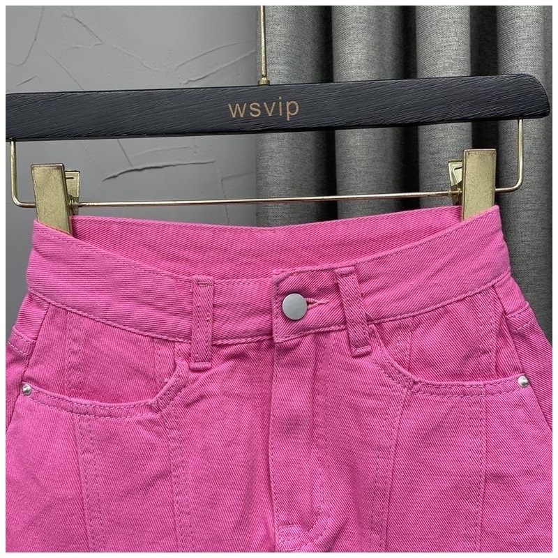 Quần đùi giả váy jean MURIOKI lưng cao thời trang trẻ trung dành cho nữ