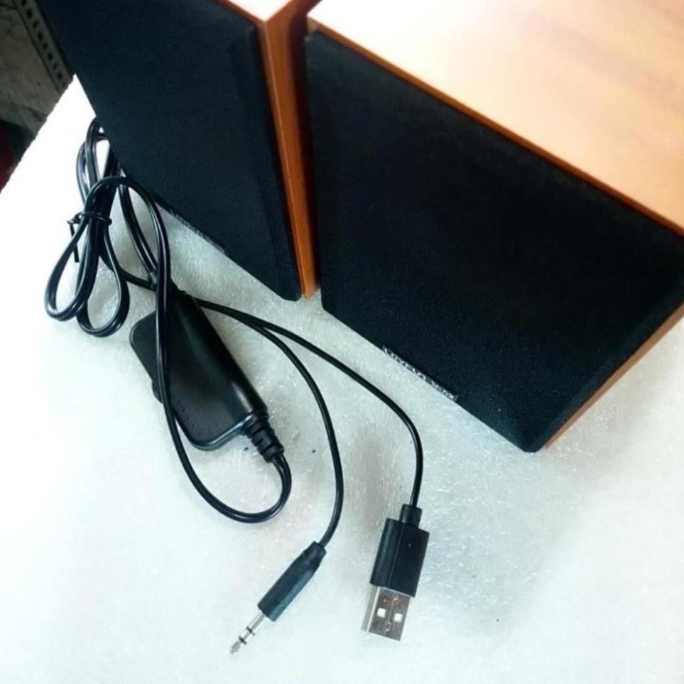 Loa vi tính Loyfun M30 - Vỏ gỗ cực chất - Độ bền cực cao - Âm thanh cực chất - Bảo hành 6 tháng