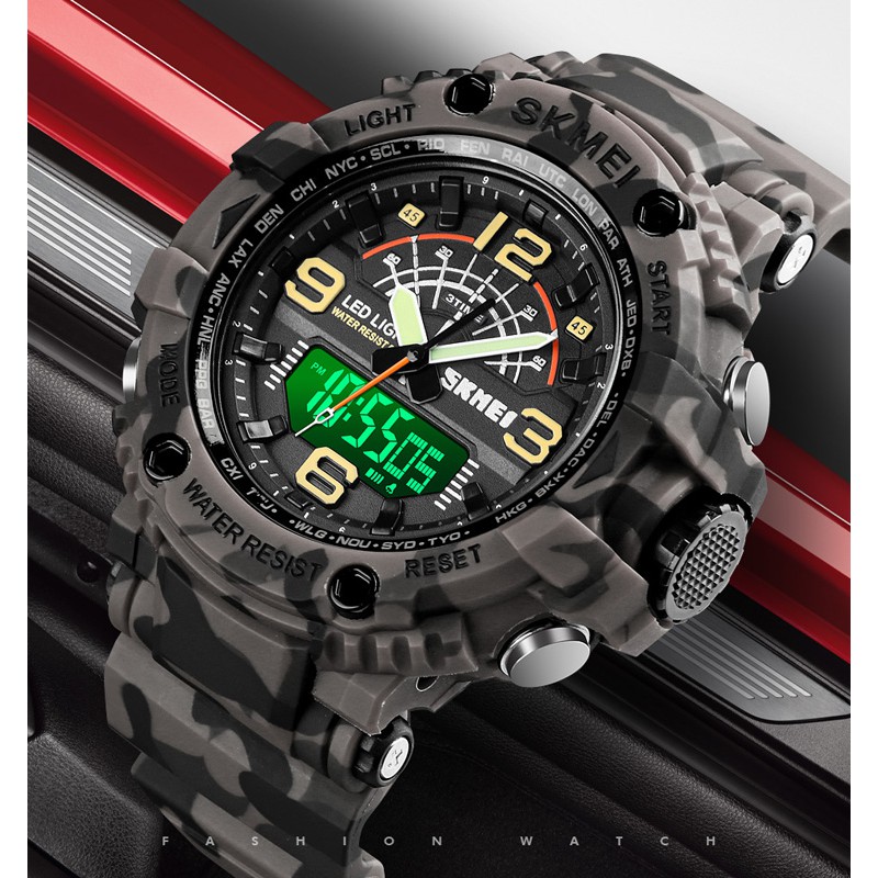 Đồng Hồ Nam SKMEI 1617 Kỹ Thuật Số Thể Thao Mặt Kim Lớn Chống Nước | BigBuy360 - bigbuy360.vn