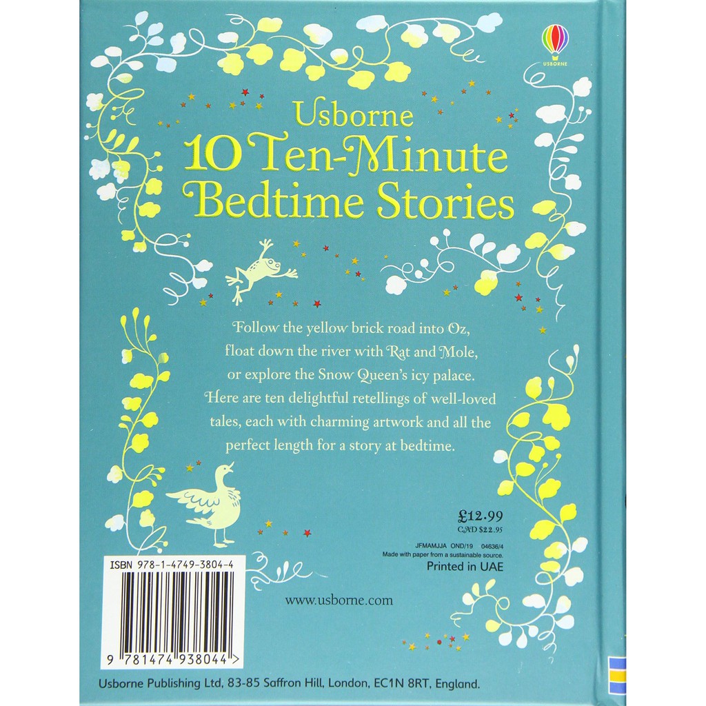 Sách Usborne - truyện đọc cho bé 6-8 tuổi 10 Ten-Minute Bedtime Stories