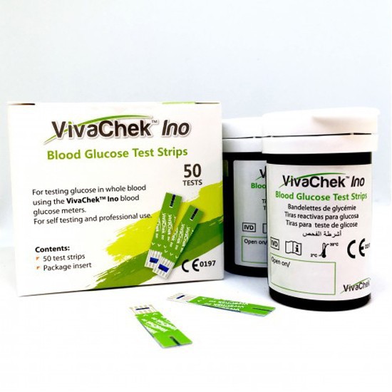 Que thử đường huyết Vivachek hộp 50 que thử