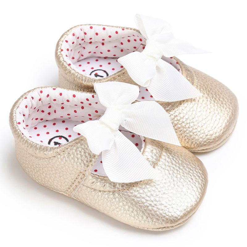 2019 Newborn Baby Girls Moccasin Shoes Soft Bottom PU Leather Toddler Kids First Walkers Non-slip