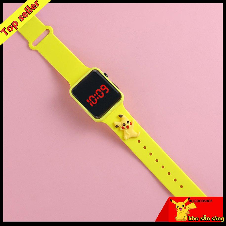 Đồng hồ điện tử Led trẻ em nhân vật hoạt hình ngộ nghĩnh/Marvel/Captain America/Spiderman/Hello Kitty/Pikachu/Doraemon