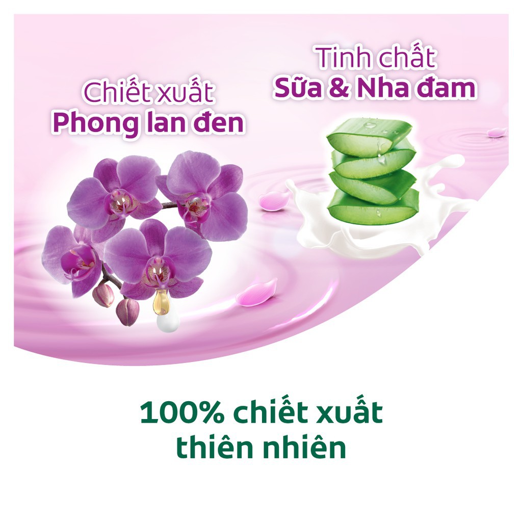 Sữa tắm Palmolive sảng khoái dịu êm 100% chiết xuất từ phong lan 500g + Dầu gội có dầu xả Palmolive Keratin 180ml