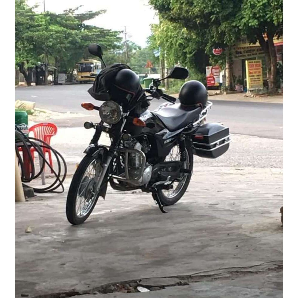 Cặp thùng hông suzuki gd 110cc rộng 15cm + Khung + Đèn + Cây Ngang