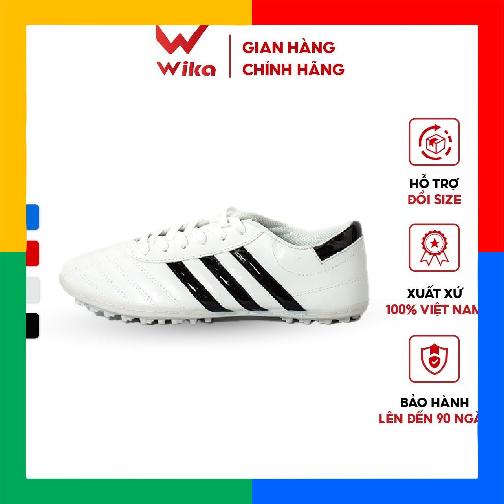 Giày Bóng Đá WIKA Thiết Kế 3 Sọc Có Đế Đinh TF Hỗi Trợ Bám Trụ Sân Cỏ Tốt, Khâu Full Chắc Chắn 2017 PU-2