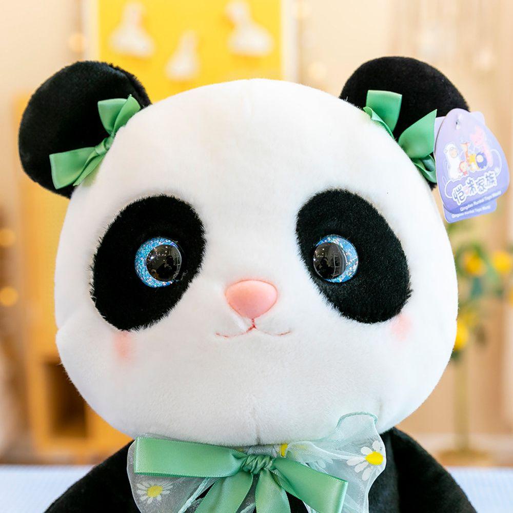 Gấu Trúc Nhồi Bông Khổng Lồ Thắt Nơ Dễ Thương Trang Trí Phòng Bé Gái REBUY1