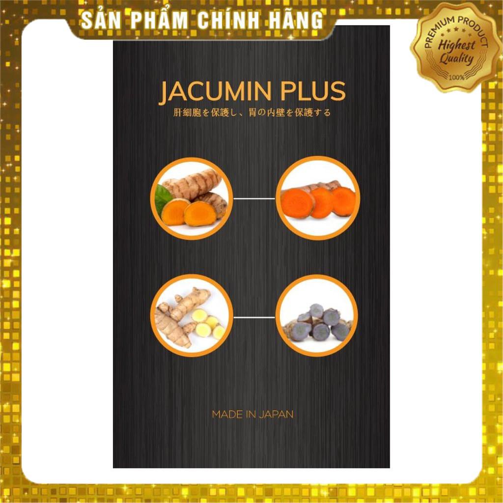 VIÊN NGHỆ NHẬT BẢN JACUMIN PLUS HỖ TRỢ BẢO VỆ NIÊM MẠC DẠ DÀY, BẢO VỆ TẾ BÀO GAN