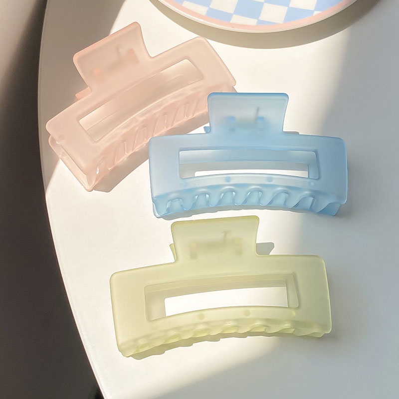 Kẹp Tóc Cá Mập / Kẹp Tóc Lớn / Kẹp Tóc acrylic Màu Xanh Lá Nhạt / Thạch Cá Mập Ngọt Ngào Cho Bé Gái