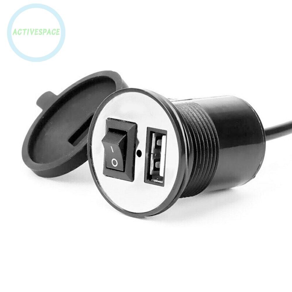 Cổng sạc pin 2.1A 12V thiết kế tiện dụng cho xe máy