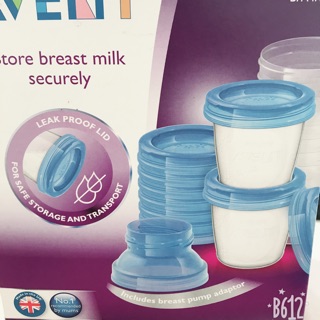 Set 5 cốc trữ sữa cho bé