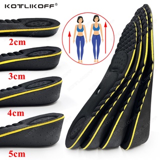 Đế lót giày tăng chiều cao 2-5cm có nam châm massage chân vô hình unisex