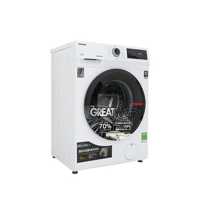 Máy Giặt Toshiba Inverter 7.5kg TW-BK85S2V - Hàng chính hãng, bảo hành 2 năm, chất lượng Nhật Bản