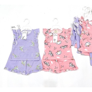 SET 2 BỘ COTTON XƯỚC KITTY TÍM HỒNG