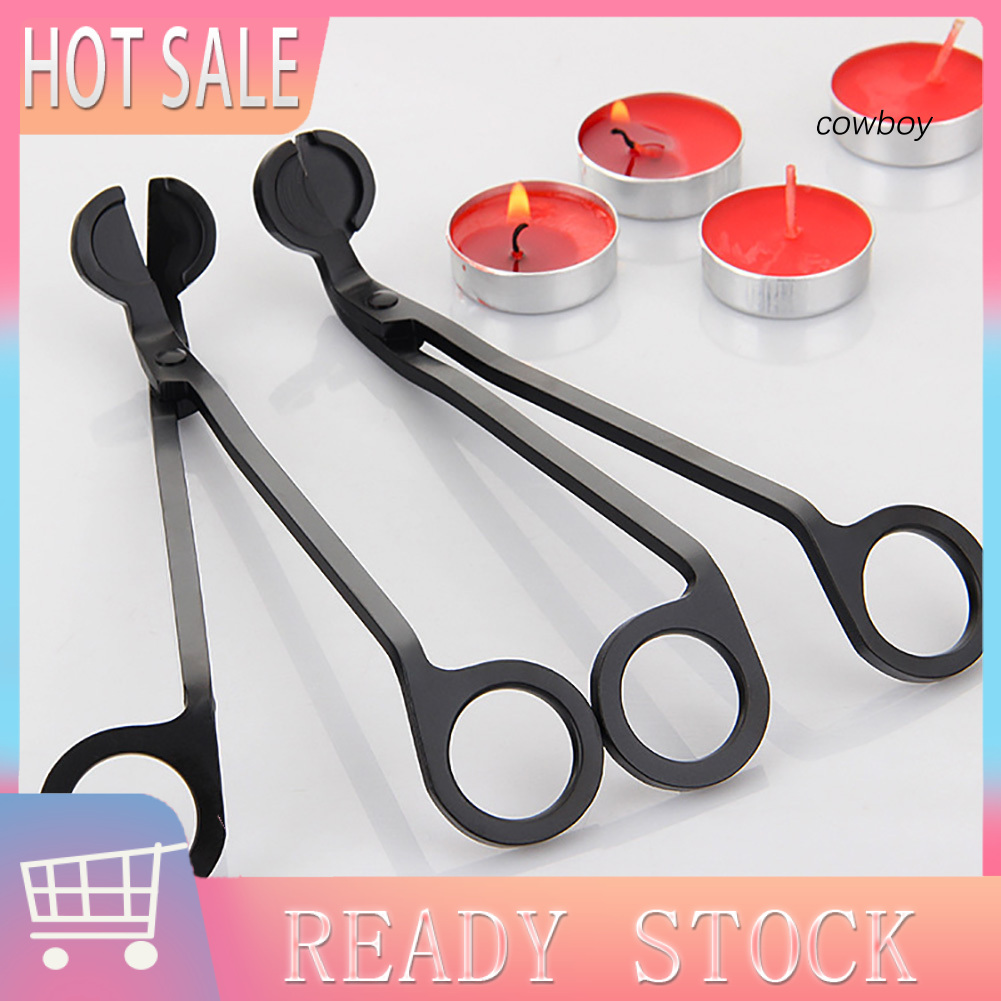 COW|Stainless Steel Candle Wick Trimmer Oil Lamp Trim Scissor Cutter Clipper Tool