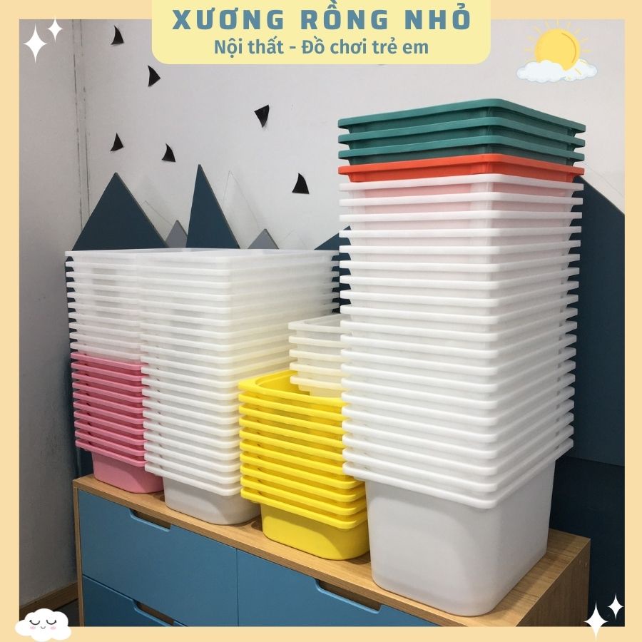 Thùng nhựa IKEA trofast size 10x30x42cm đựng đồ chơi cho bé Xương Rồng Nhỏ