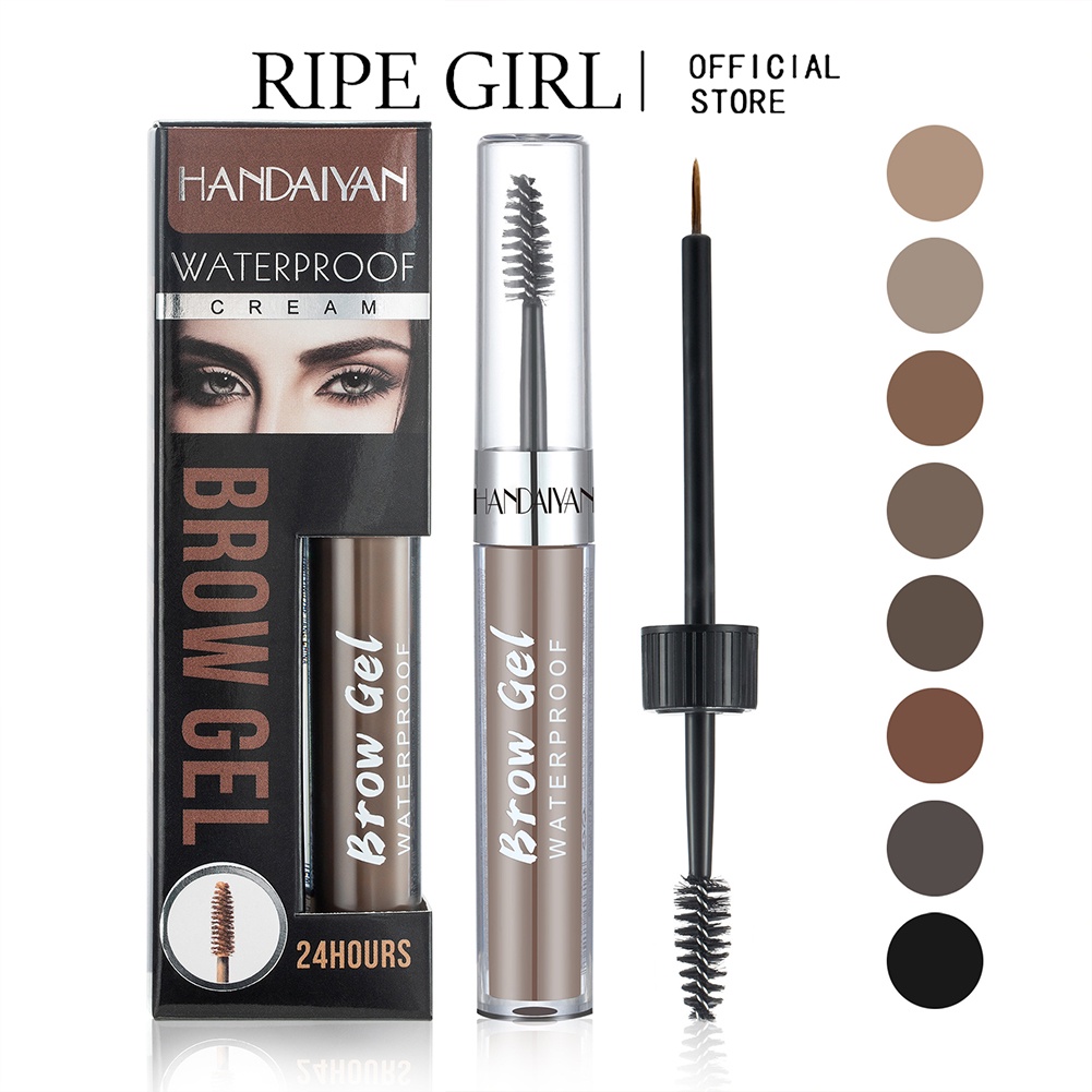 Gel kẻ lông mày Ripe Girl hai đầu chống thấm nước lâu trôi