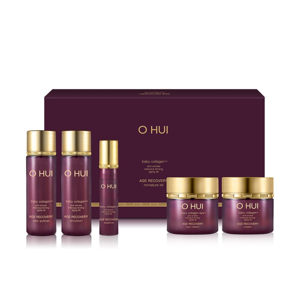 [Quà tặng không bán] Bộ 5 bước cải thiện nếp nhăn ngăn lão hóa OHUI Age Recovery Miniature Kit