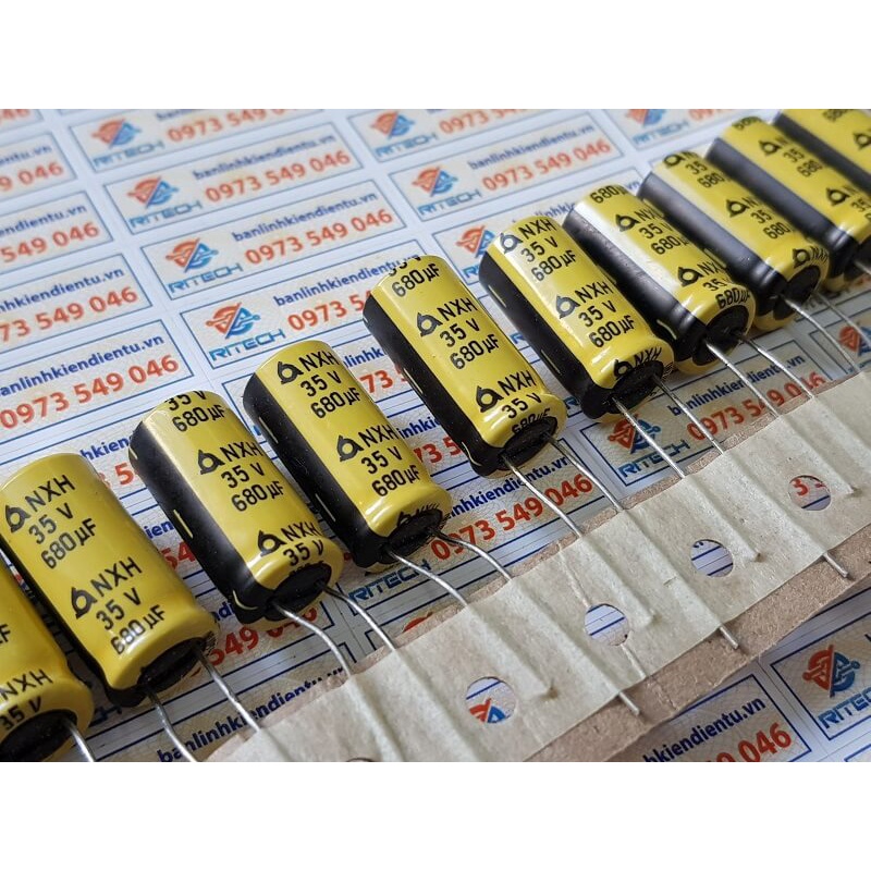 Tụ điện, tụ hóa 680uF 35V hàng chính hãng