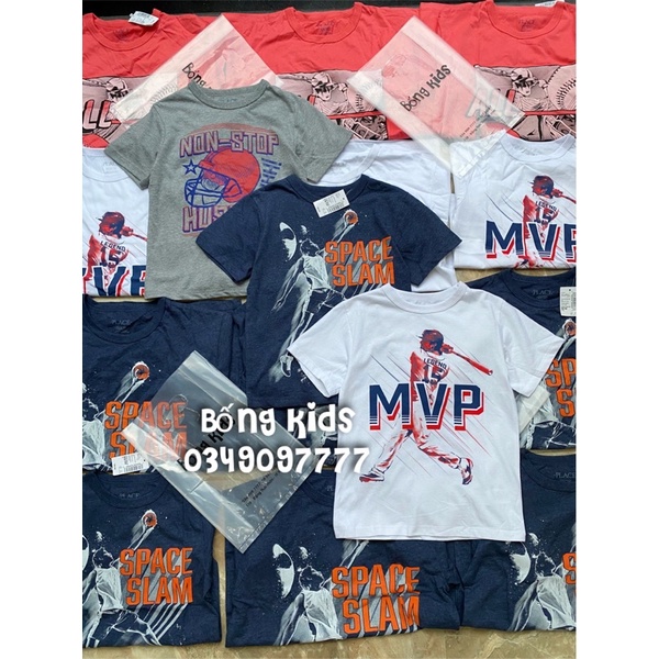 Áo Phông Bé Trai In Chữ Place