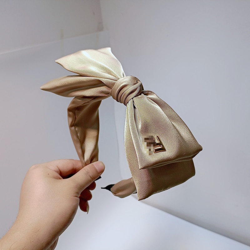 Băng Đô Cài Tóc Hai Lớp Thắt Nơ Chống Trượt Phong Cách Retro Mới