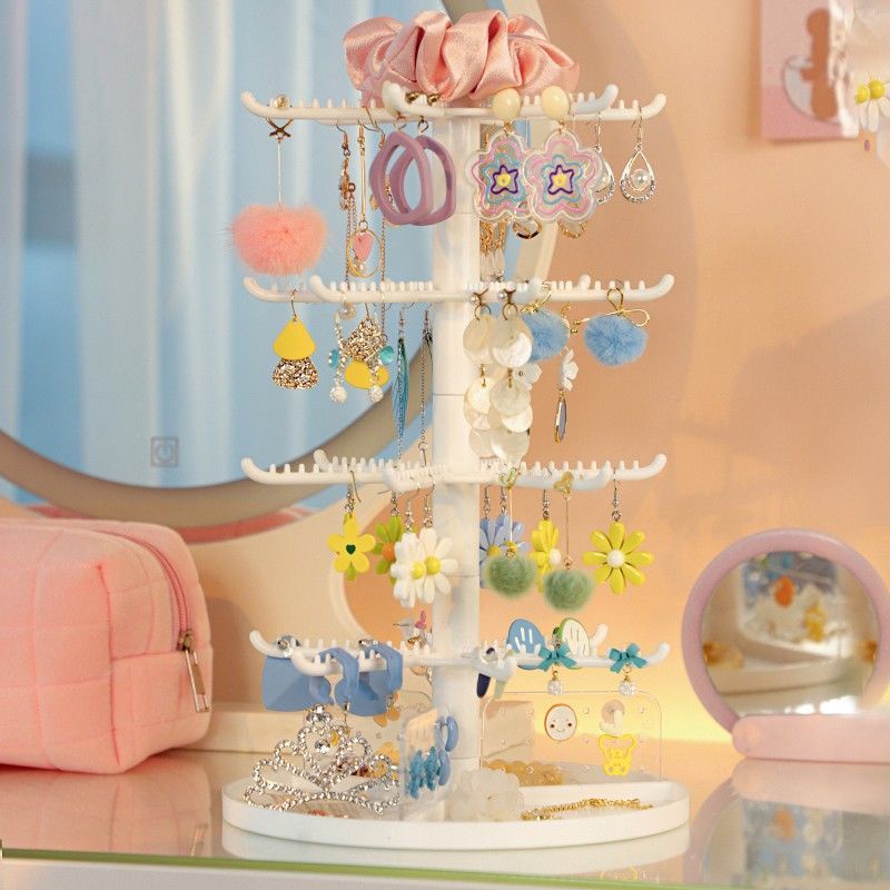 Giá Treo Trang Sức Bằng Acrylic Có Thể Xoay Được Tiện Dụng