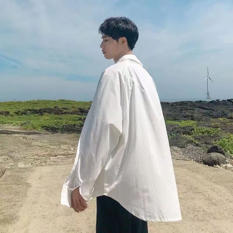 Áo sơ mi nam dài tay áo kiểu Trơn dáng áo sơ mi nữ rộng kiểu sơ mi nữ form rộng Hàn Quốc áo phong rộng nam thời trang áo sơ mi nam trắng hoạ tiết áo flannel