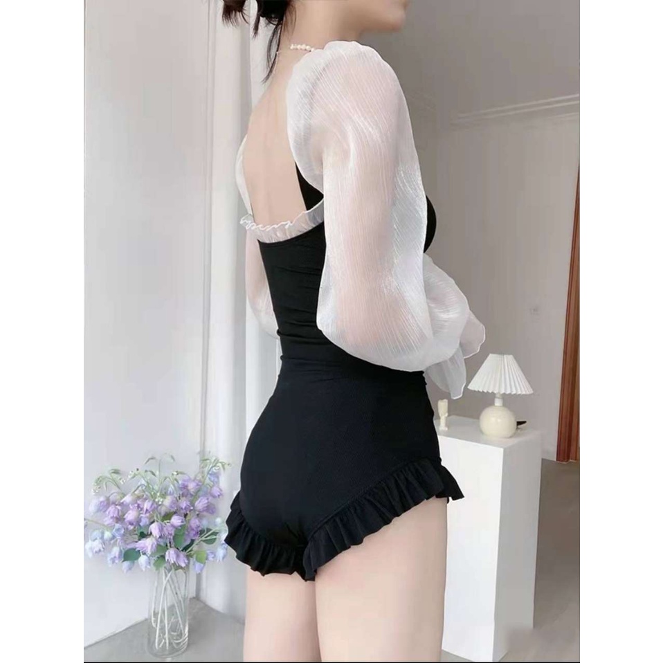 Có thể bán buôn One Piece Áo tắm Dài tay Bảo thủ Bathing Suit Fairy for Woman Hàng giao ngayVermont055