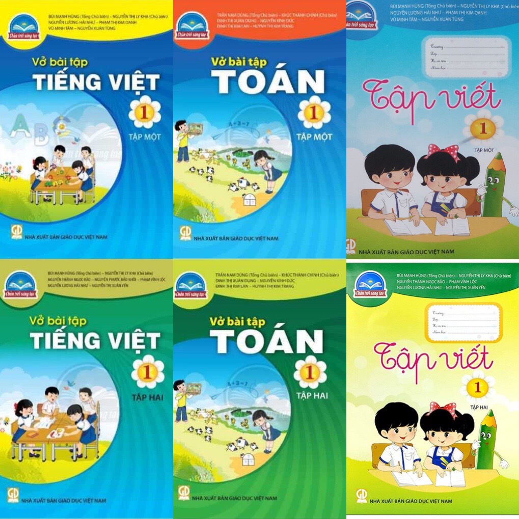 vở tập viết toán tiếng việt lớp 1 chân trời sáng tạo (có đủ bộ lựa) [VPP Hưng Thịnh]
