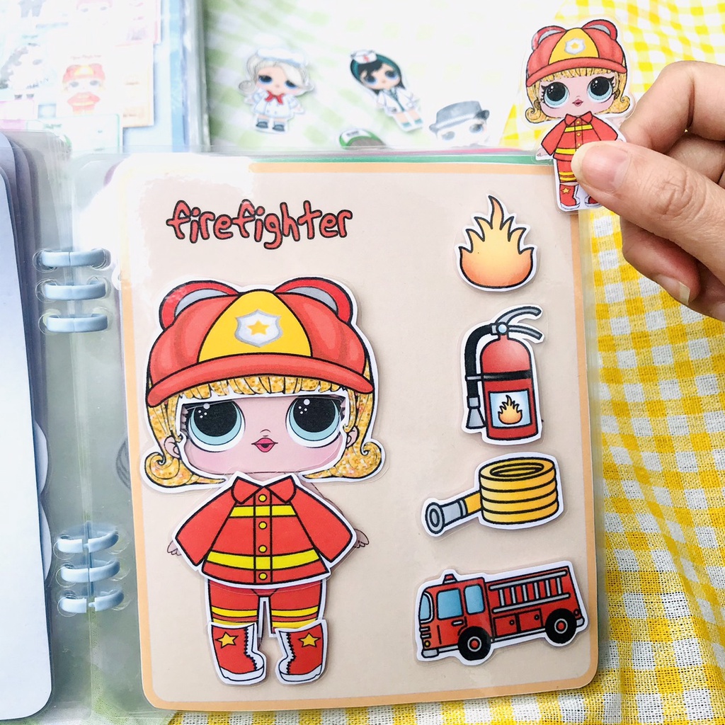 -Lol nghề nghiệp, bóc dán thay trang phục búp bê, sản phẩm tri ân khách hàng
