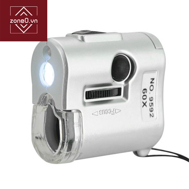 Kính hiển vi 60X với đèn LED cho điện thoại