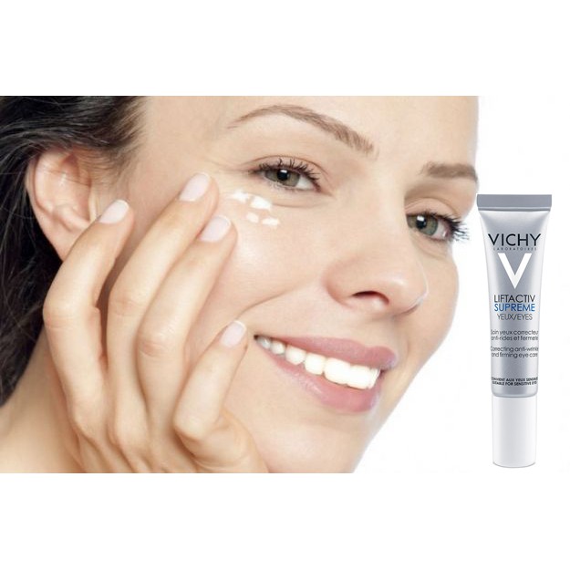 [CHÍNH HÃNG CÓ TEM] VICHY LIFTACTIV Supreme Eyes 15mL - Kem Dưỡng Giúp Giảm Nếp Nhăn & Quầng Thâm, Tan Bọng Mắt.