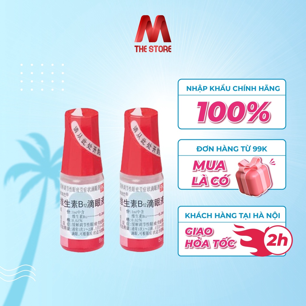 Nước nhỏ mắt Sancoba 5ml giảm mỏi mắt chống cận thị
