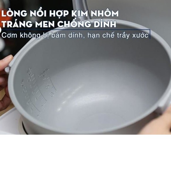 (Chuẩn Thái) Nồi cơm điện tử Sharp KS-ZT18 - 1,8 lít (trắng / xám nhạt)