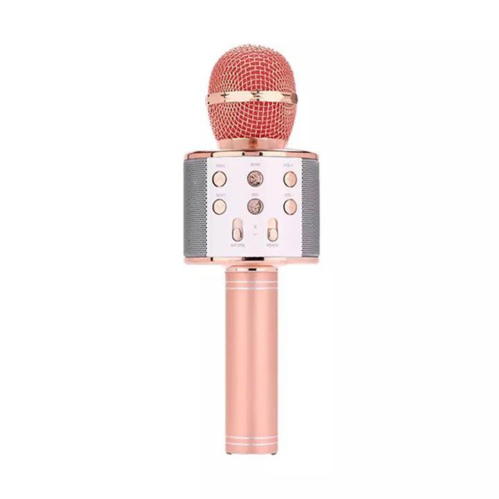 Micro Hát Karaoke kiêm loa Bluetooth Không Dây WS 858 Âm vang |Phutuan2410