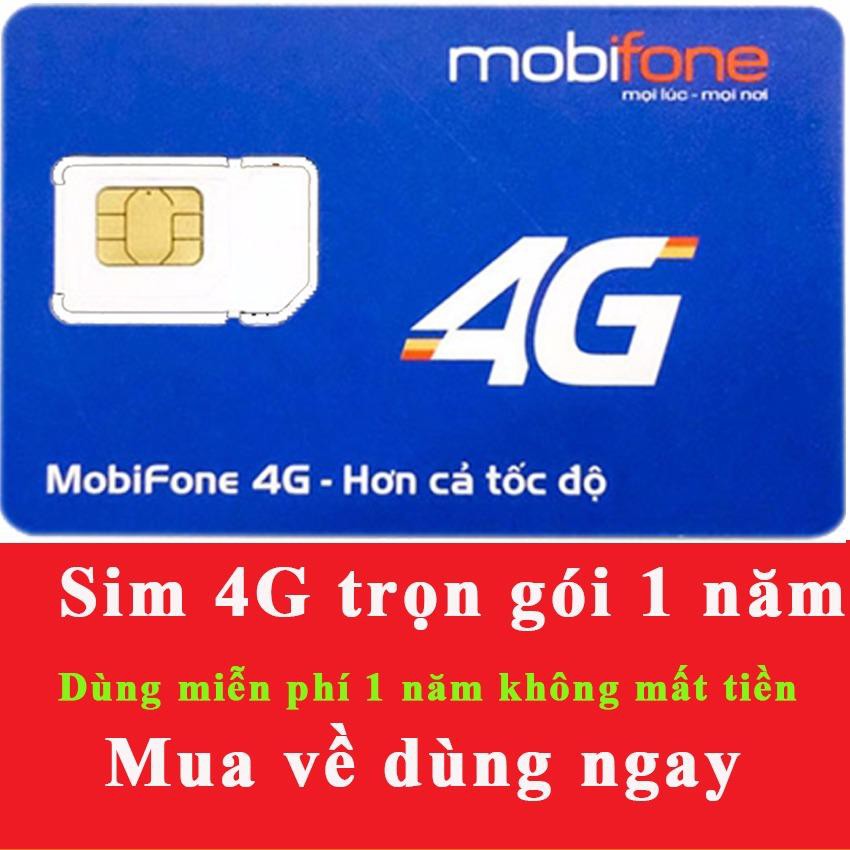 SIM 4G Mobifone MDT250A Trọn Gói 1 Năm Không Cần Nạp Tiền