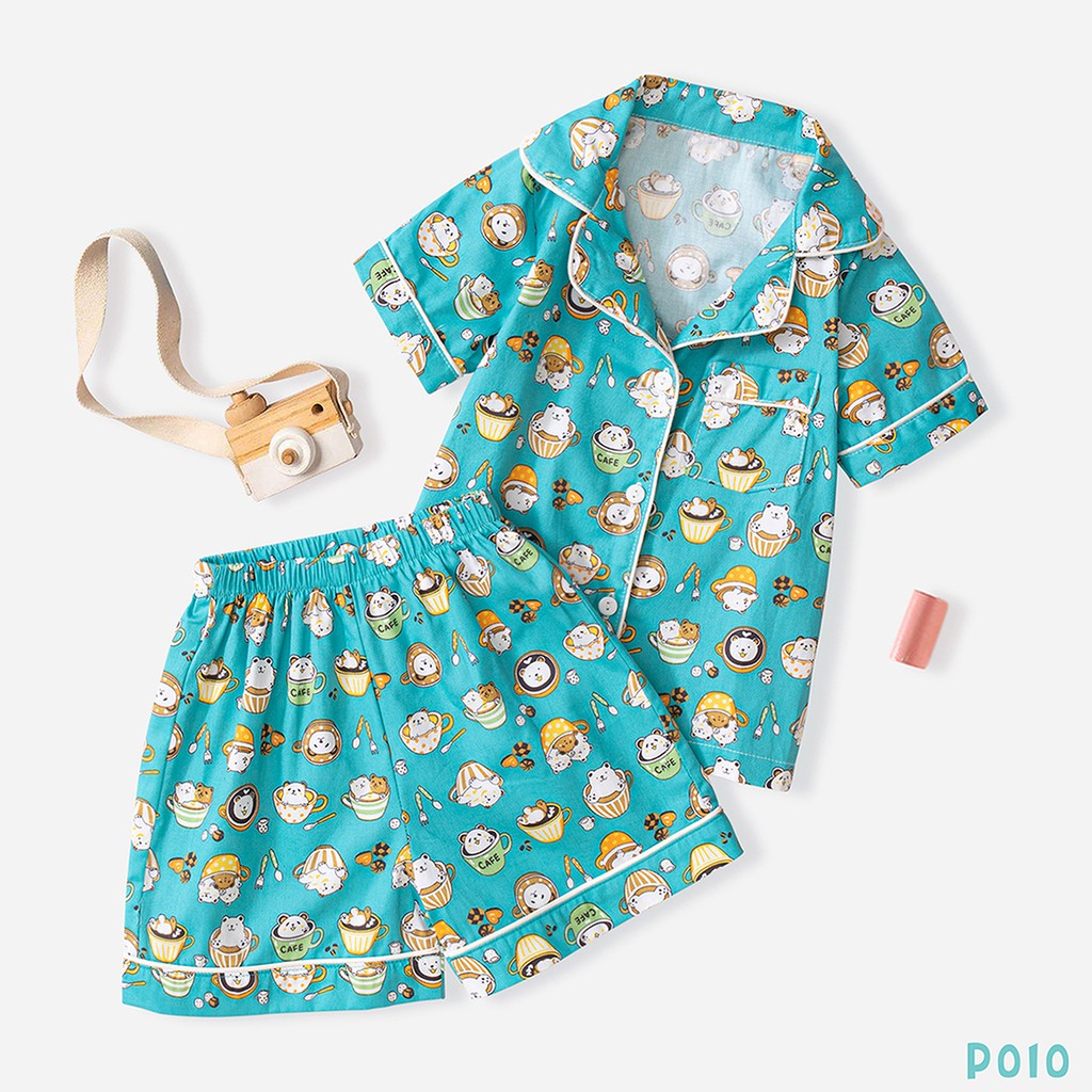 Bộ Pijama Cho Bé In Hình 5 Màu Cute Siêu Xinh BELLO LAND